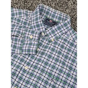 Vineyard Vines Performance Men's Large Long Sleeve Button Down Slim Fit Tucker